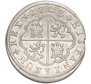 2 реала 1723 года Испания — Фото №1