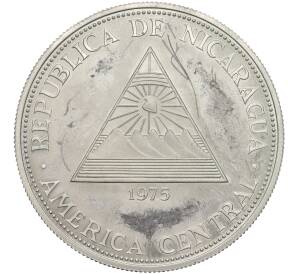 100 кордоб 1975 года Никарагуа «Помощь при землетрясении в Манагуа» — Фото №2