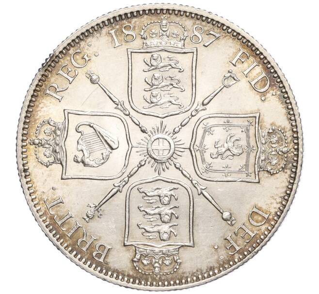 Монета 1 флорин 1887 года Великобритания (Артикул: M2-67220) — Фото №1