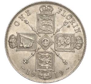 1 флорин 1919 года Великобритания — Фото №1