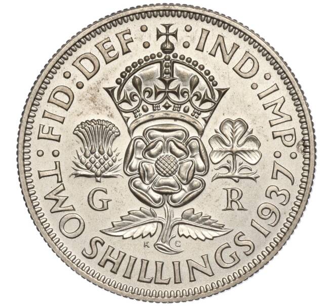 Монета 2 шиллинга 1937 года Великобритания (Артикул: M2-67233) — Фото №1