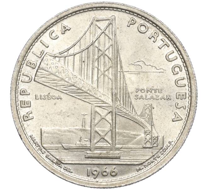 Монета 20 эскудо 1966 года Португалия «Открытие моста Антониу Салазара» (Артикул: M2-67254) — Фото №1