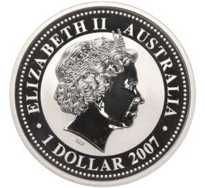 1 доллар 2007 года Австралия «Китайский гороскоп — Год тигра»
