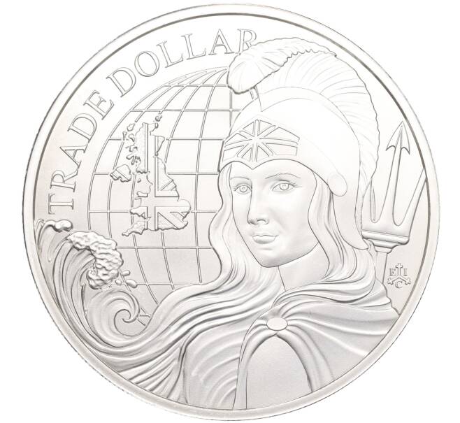 Монета 1 фунт 2022 года Остров Святой Елены «Британский Торговый доллар» (Артикул M2-67273)