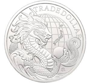 1 фунт 2023 года Остров Святой Елены «Японский торговый доллар»