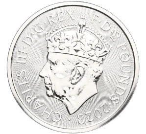 2 фунта 2023 года Великобритания «Коронация Карла III»