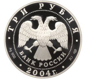 3 рубля 2004 года СПМД «Чемпионат Европы по футболу 2004 в