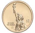 Монета 1 доллар 2023 года D США «Американские инновации — Первая трансплантация легких человеку» (Артикул M2-67280)