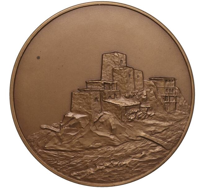 Настльная медаль 1999 года СПМД «Коста Хетагуров — основоположник осетинской литературы» (Артикул H1-0268)