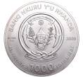 Монета 1000 франков 2009 года Руанда «Знаки зодиака — Овен» (Артикул M2-67288)