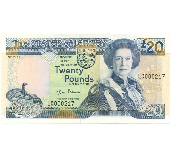 Банкнота 20 фунтов 2000 года Джерси (Артикул: K11-100912) — Фото №1