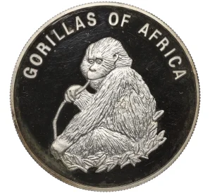 1000 шиллингов 2003 года Уганда «Гориллы Африки»