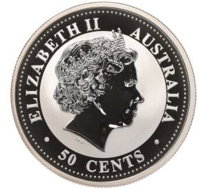 50 центов 2005 года Австралия «Китайский гороскоп — Год петуха» (Цветное покрытие) — Фото №2