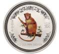 Монета 50 центов 2004 года Австралия «Китайский гороскоп — Год обезьяны» (Цветное покрытие) (Артикул K11-101008)