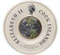Монета 1 доллар 2008 года Острова Кука «Юрий Гагарин — первый человек в космосе» (Артикул K11-101014)