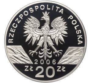 20 злотых 2006 года Польша «Всемирная природа — Сурок» — Фото №2