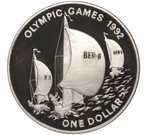 1 доллар 1992 года Бермудские острова «XXV Летние Олимпийские игры 1992 в Барселоне»