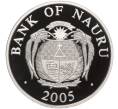 Монета 10 долларов 2005 года Науру «Европейские памятники — Тауэрский мост» (Артикул K11-101045)