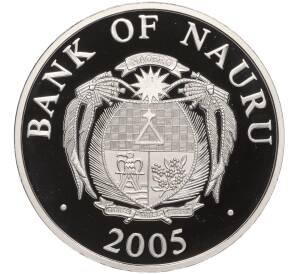 10 долларов 2005 года Науру «Европейские памятники — Тауэрский мост»