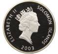 Монета 25 долларов 2003 года Соломоновы острова «Самолеты — Самолет братьев Райт» (Артикул K11-101048)