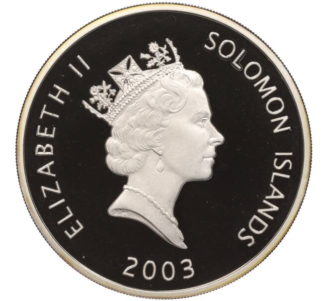 Монета 25 долларов 2003 года Соломоновы острова «Самолеты — China Clipper» (Артикул K11-101049)