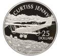 Монета 25 долларов 2003 года Соломоновы острова «Самолеты — Curtiss JN-4 Jenny» (Артикул K11-101056)