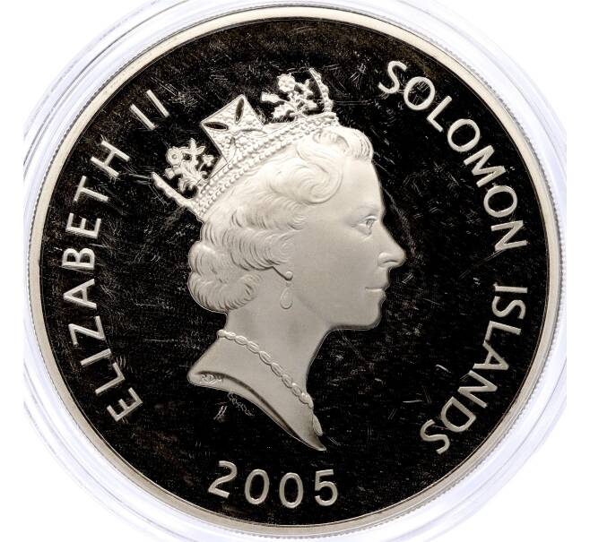Монета 25 долларов 2005 года Соломоновы острова «Трирема» (Артикул K11-101061)