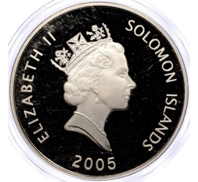 Монета 25 долларов 2005 года Соломоновы острова «HMS Victory» (Артикул K11-101063)