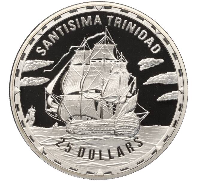 Монета 25 долларов 2005 года Соломоновы острова «Сантисима-Тринидад» (Артикул K11-101066)