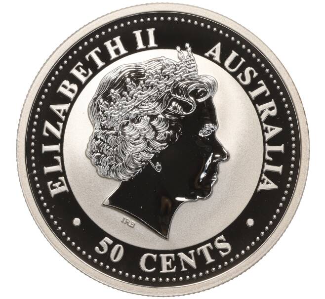 Монета 50 центов 2004 года Австралия «Китайский гороскоп — Год обезьяны» (Артикул K11-101080)