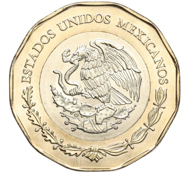 Монета 20 песо 2021 года Мексика «700 лет основанию Теночтитлана» (Артикул M2-67294)