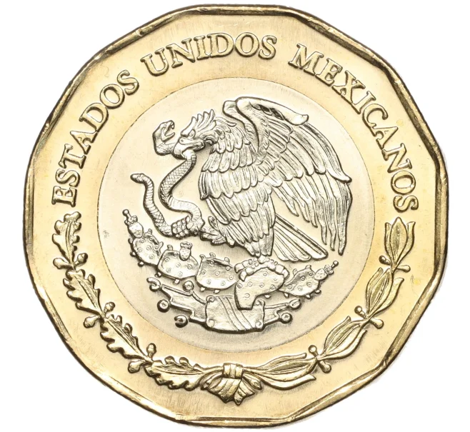 Монета 20 песо 2019 года Мексика «100 лет со дня смерти Эмилиано Сапаты Саласара» (Артикул M2-67299)