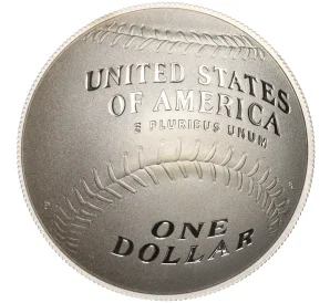 1 доллар 2014 года Р США «Национальный зал славы бейсбола»