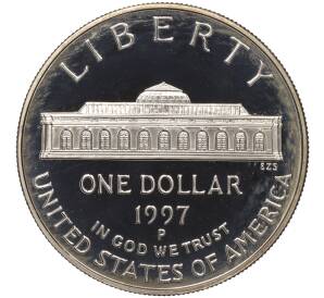 1 доллар 1997 года P США «175 лет Ботаническому саду»