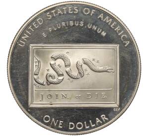 1 доллар 2006 года P США «300 лет со дня рождения Бенджамина Франклина — Воздушный змей»