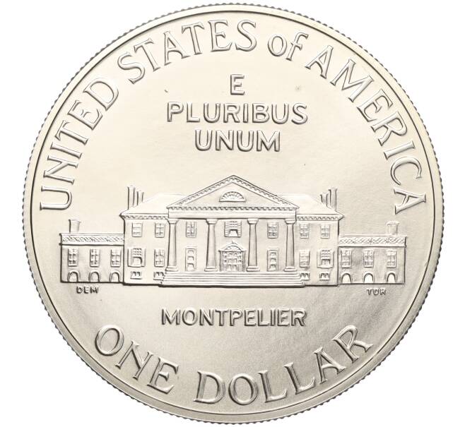 Монета 1 доллар 1993 года D США «Билль о правах — Джеймс Мэдисон» (Артикул K11-101108)