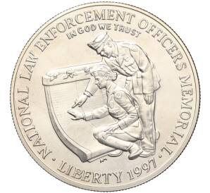 1 доллар 1997 года P США «Национальный Мемориал сотрудников правоохранительных органов»