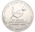 Монета 1 доллар 1997 года P США «Национальный Мемориал сотрудников правоохранительных органов» (Артикул K11-101115)