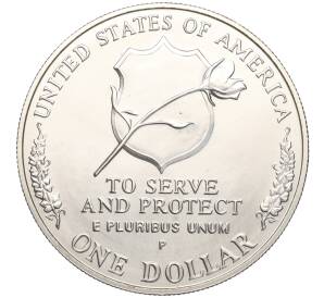1 доллар 1997 года P США «Национальный Мемориал сотрудников правоохранительных органов»