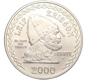 1 доллар 2000 года P США «Лейф Эрикссон»