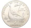 Монета 1 доллар 2000 года P США «Лейф Эрикссон» (Артикул K11-101118)