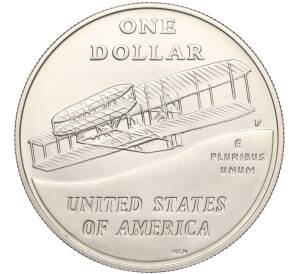 1 доллар 2003 года P США «Братья Райт — 100 лет первому полету»