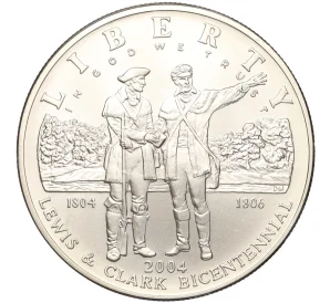1 доллар 2004 года P США «200 лет экспедиции Льюиса и Кларка»