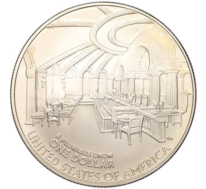Монета 1 доллар 2005 года P США «170 лет со дня смерти Джона Маршалла» (Артикул K11-101123)