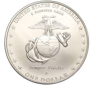 1 доллар 2005 года P США «230 лет Морской пехоте»