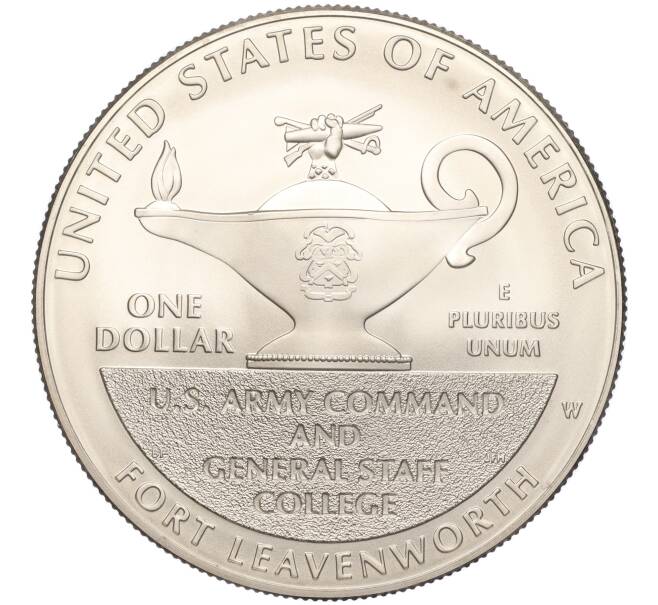 Монета 1 доллар 2013 года W США «Джордж Маршалл и Дуайт Эйзенхауэр» (Артикул K11-101138)