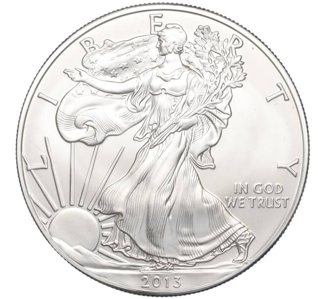 Монета 1 доллар 2013 года США «Шагающая Свобода» (Артикул M2-67335)