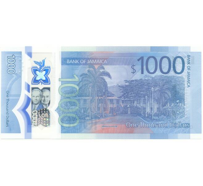 Банкнота 1000 долларов 2022 года Ямайка «60 лет Ямайке» (Артикул B2-11106)