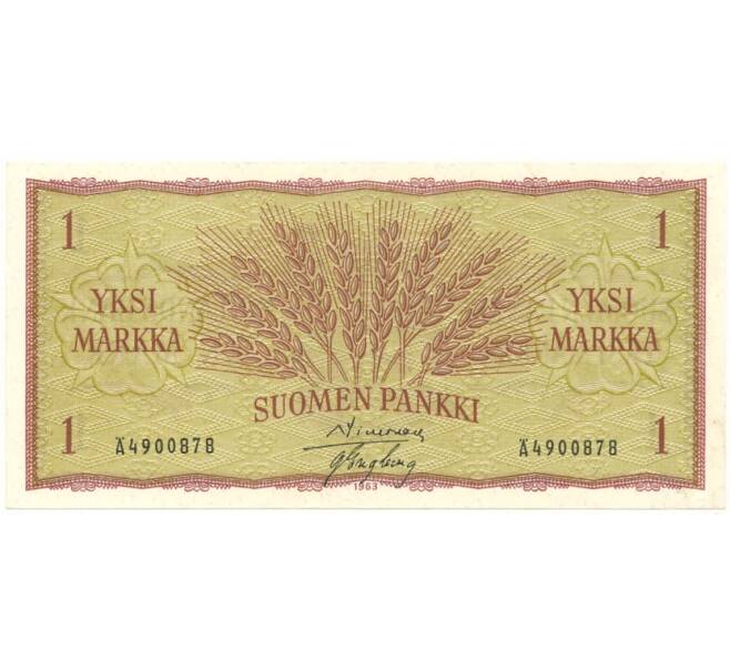 Банкнота 1 марка 1963 года Финляндия (Артикул B2-11171)