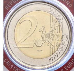 2 евро 2006 года Сан-Марино «500 лет со дня смерти Христофора Колумба» (в буклете)